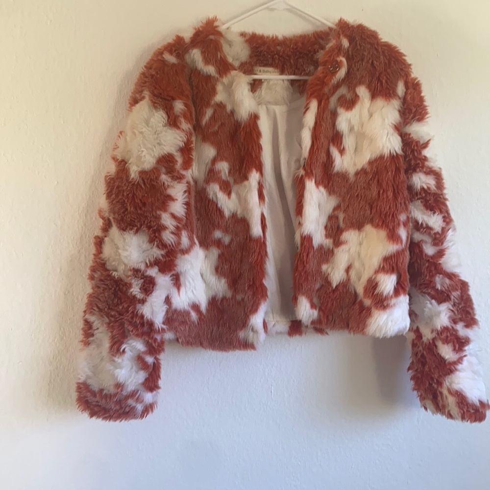 Hot and Delicious winter fur coat size Large